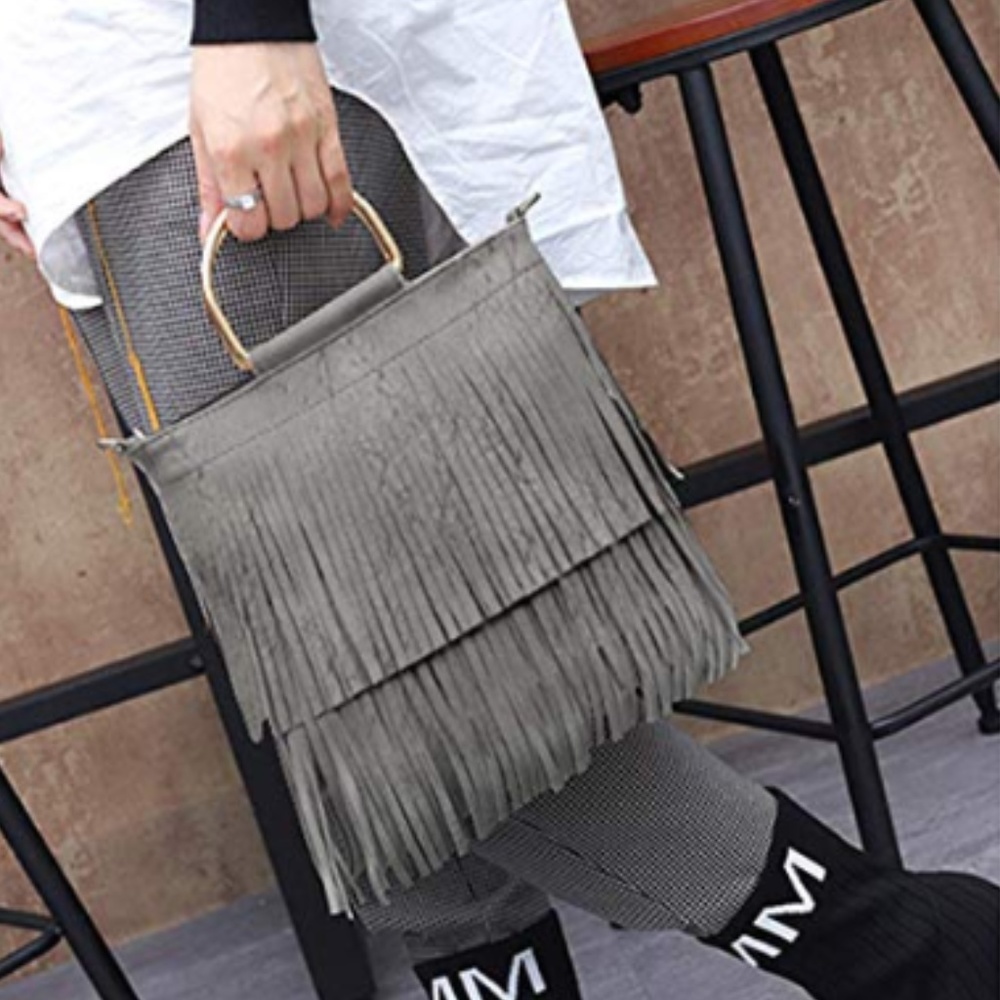 Fringe Shoulder Bag - Picture 2 of 4